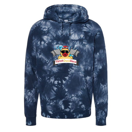 Independent Trading Co. Tie-Dyed Hooded Sweatshirt TieDyeDarkBlue