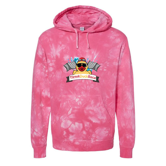 Independent Trading Co. Tie-Dyed Hooded Sweatshirt TieDyePink